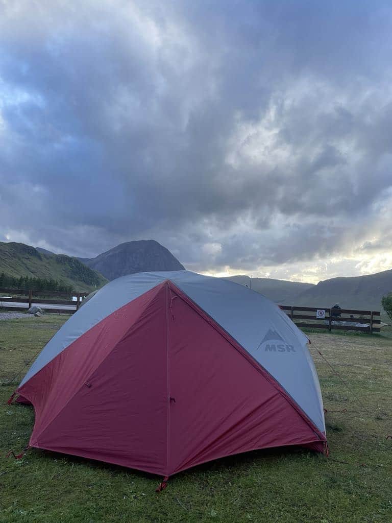 Stanování na West Highland Way
